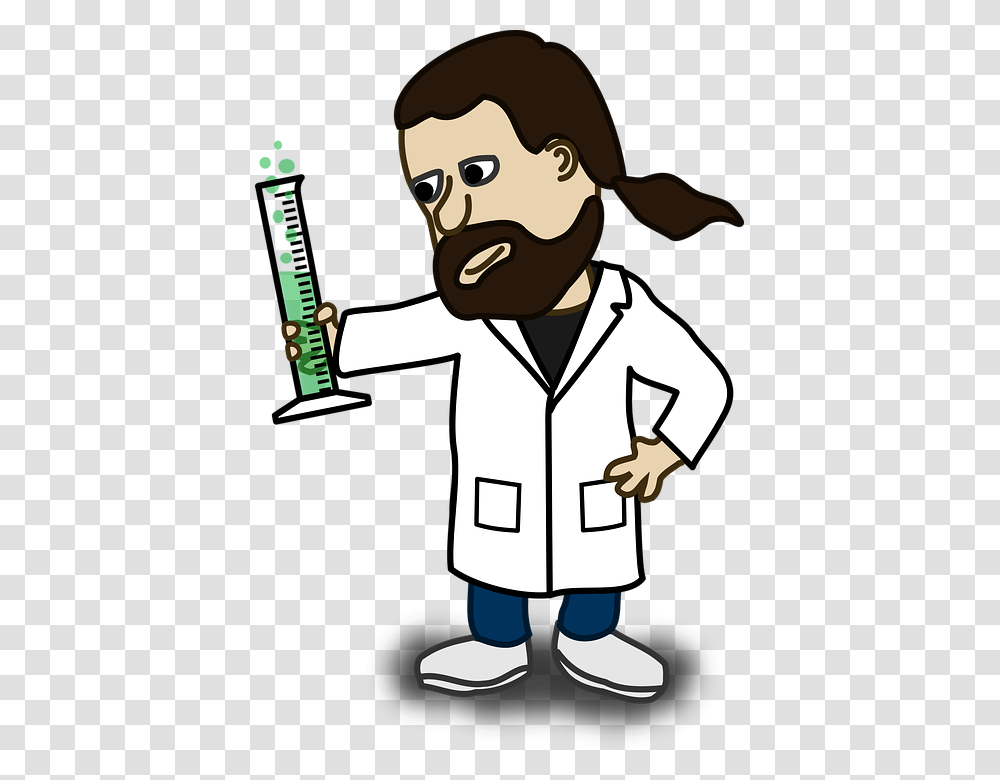 Happy Thoughts Scientist, Person, Human, Lab Coat Transparent Png