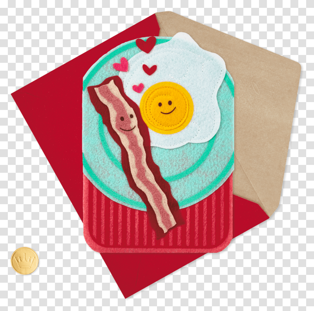 Happy Together Bacon And Eggs Musical Valentine's Day Illustration, Rug, Wax Seal, Paper Transparent Png