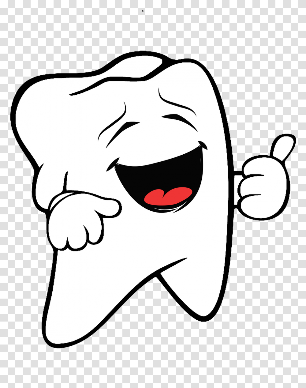 Happy Tooth Clipart Free Picture Teeth Clipart, Stencil, Face, Drawing Transparent Png