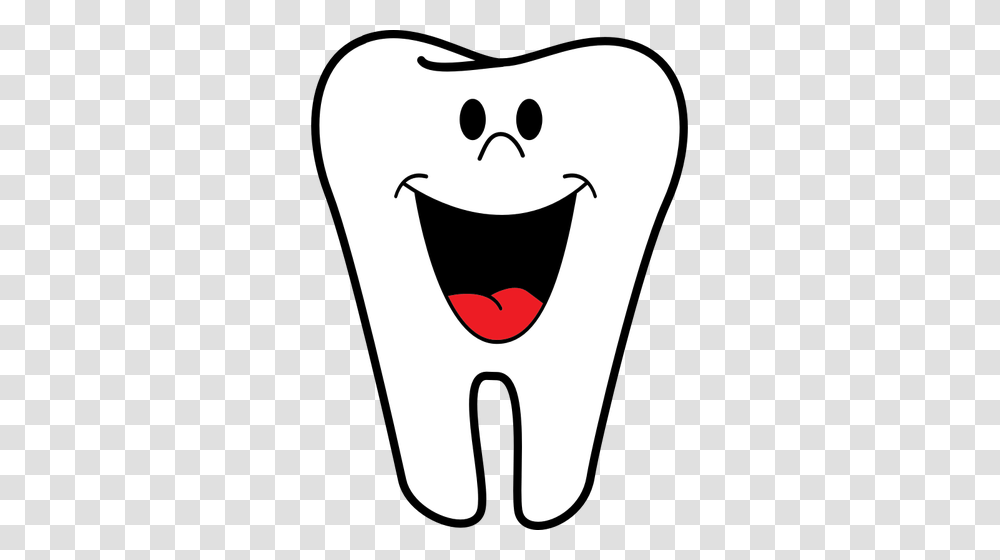 Happy Tooth Vector Clip Art, Label, Sticker, Stencil Transparent Png