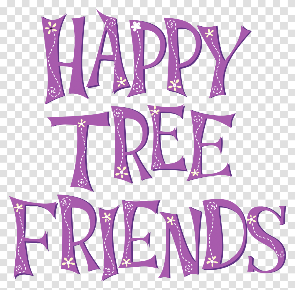 Happy Tree Friends Logo, Alphabet, Label, Word Transparent Png