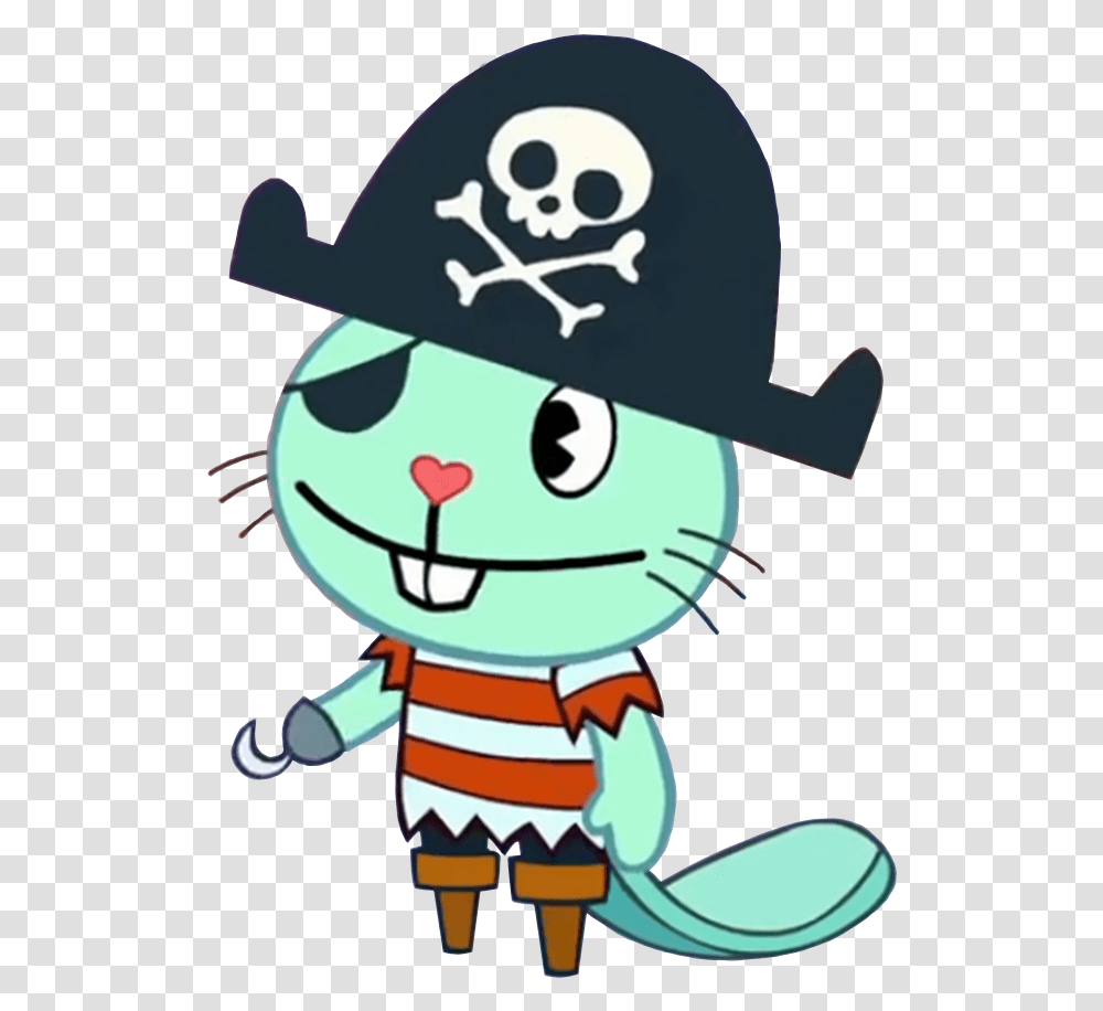 Happy Tree Friends Wiki Happy Tree Friends Russell And Handy, Pirate, Mascot Transparent Png