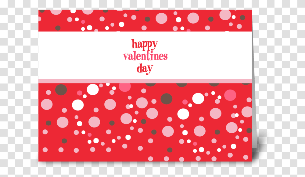 Happy Valentine's Day Card Greeting Card Circle, Texture, Polka Dot, Rug Transparent Png