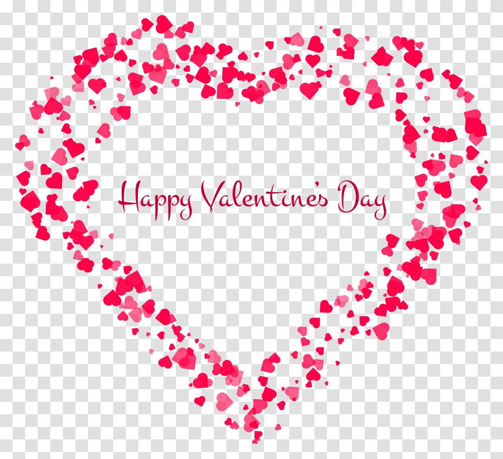 Happy Valentine's Day Decorative Heart, Petal, Flower, Plant, Blossom Transparent Png