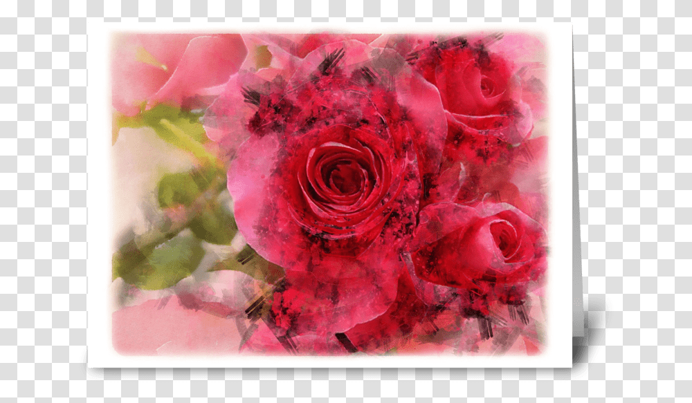 Happy Valentines Day Greeting Card Hybrid Tea Rose, Plant, Flower, Blossom, Carnation Transparent Png