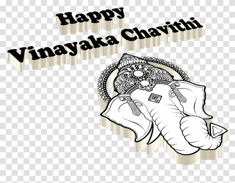 Happy Vinayaka Chavithi Happy Vinayaka Chavithi Out Line, Person, Drawing Transparent Png