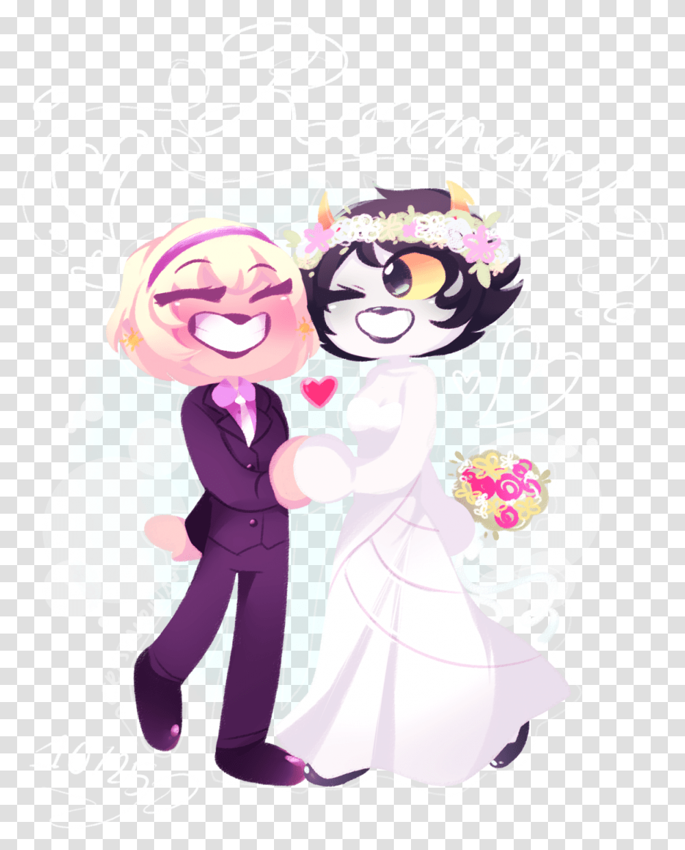 Happy Wedding Anniversary, Drawing, Doodle Transparent Png