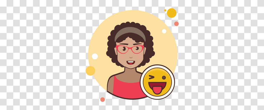Happy Woman Icon - Free Download And Vector Happy Woman Icon, Label, Text, Sweets, Food Transparent Png