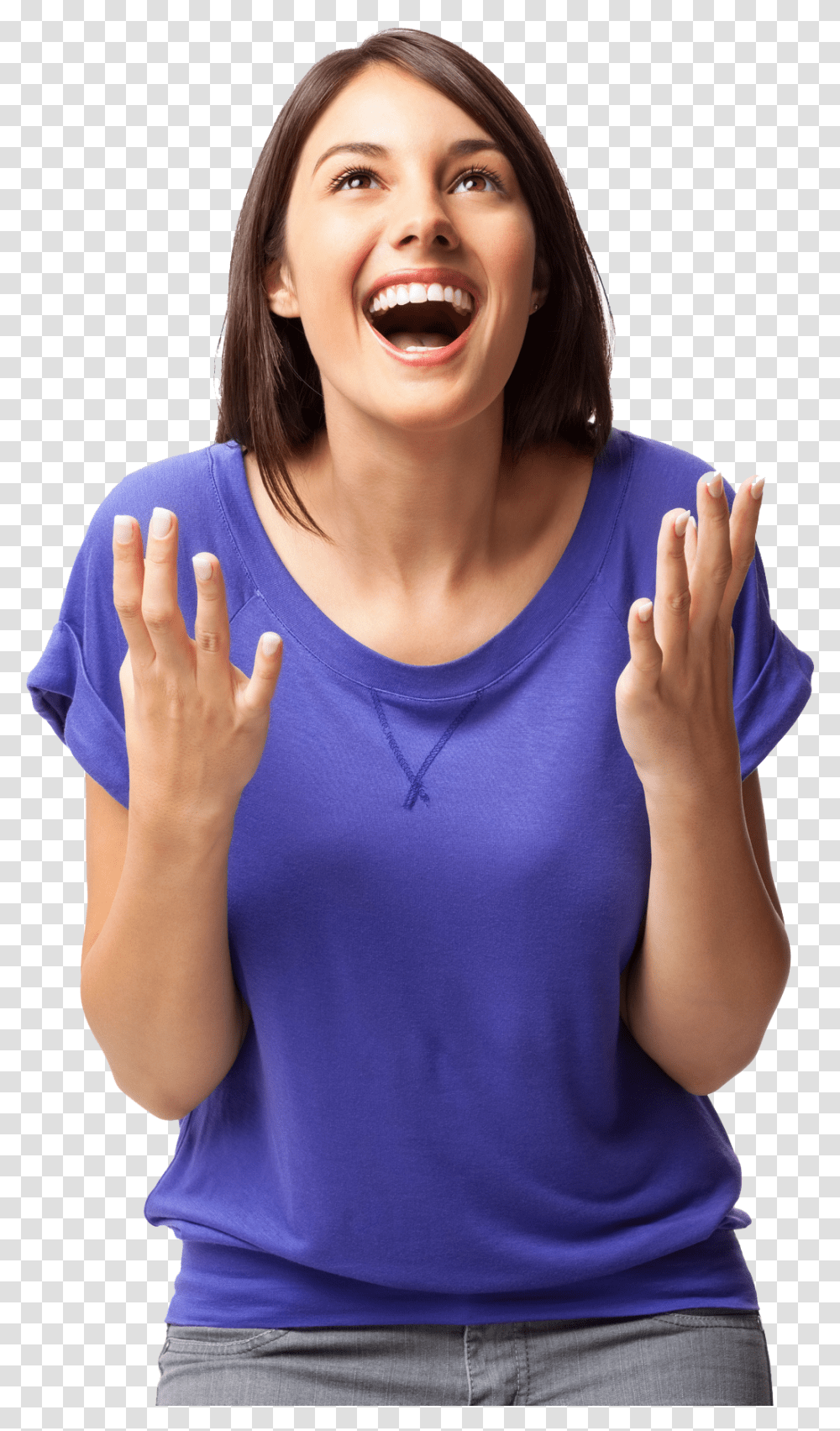 Happy Woman Mid Age Woman, Person, Long Sleeve, Face Transparent Png