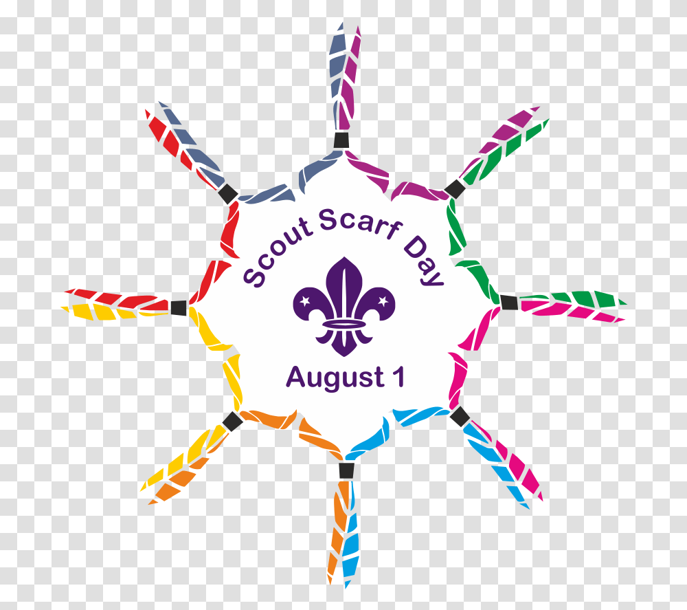 Happy World Scout Scarf Day, Logo, Person Transparent Png