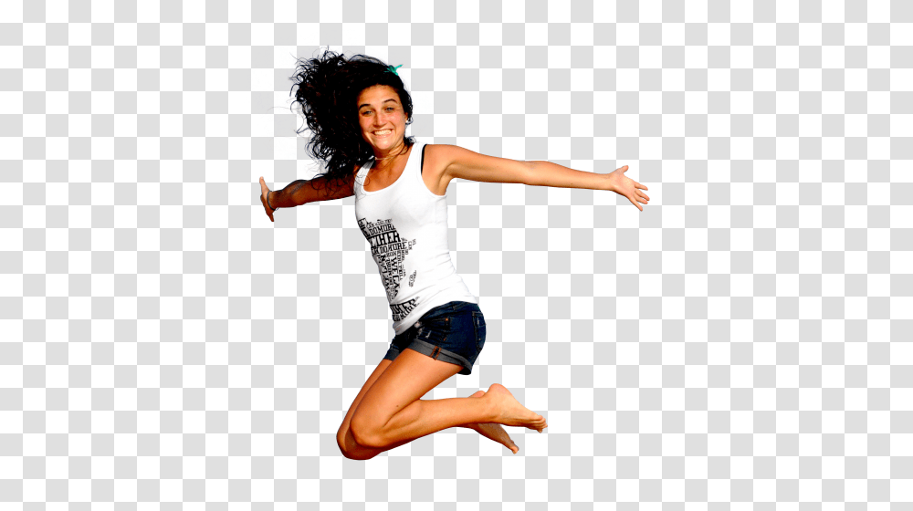 Happy Young Woman Jumping In The Sky Image, Dance Pose, Leisure Activities, Person, Human Transparent Png