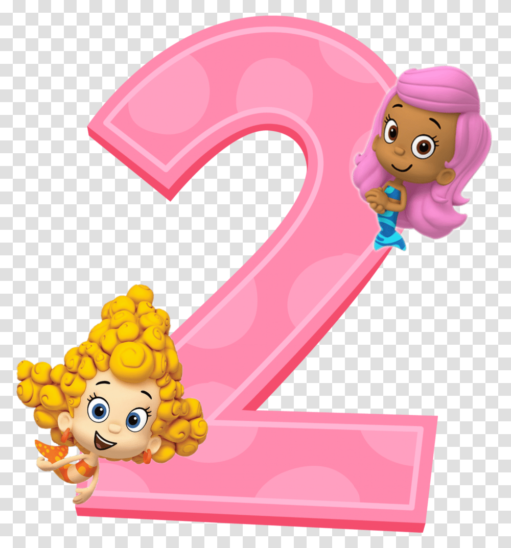 Happybirthday 2 Bubbleguppies Bubble Guppies Number 2, Symbol, Text, Alphabet, Rattle Transparent Png