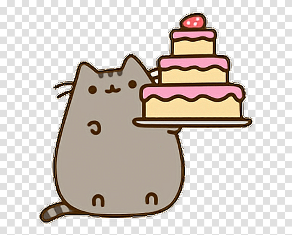 Happybirthday Birthday Pushe Easy Pusheen, Sweets, Food, Confectionery, Cookie Transparent Png
