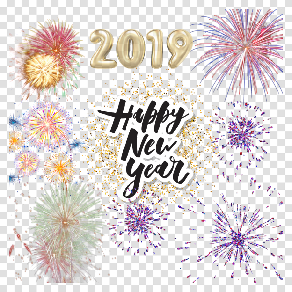 Happynewyear 2019 Fireworks Newyear Happy New Year 2020 Iphone, Nature, Outdoors, Night, Diwali Transparent Png