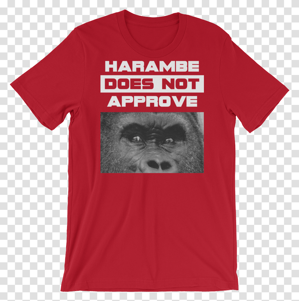 Harambe Does Not Approve Jacobs School Of Music Tshirt, Apparel, T-Shirt, Dog Transparent Png