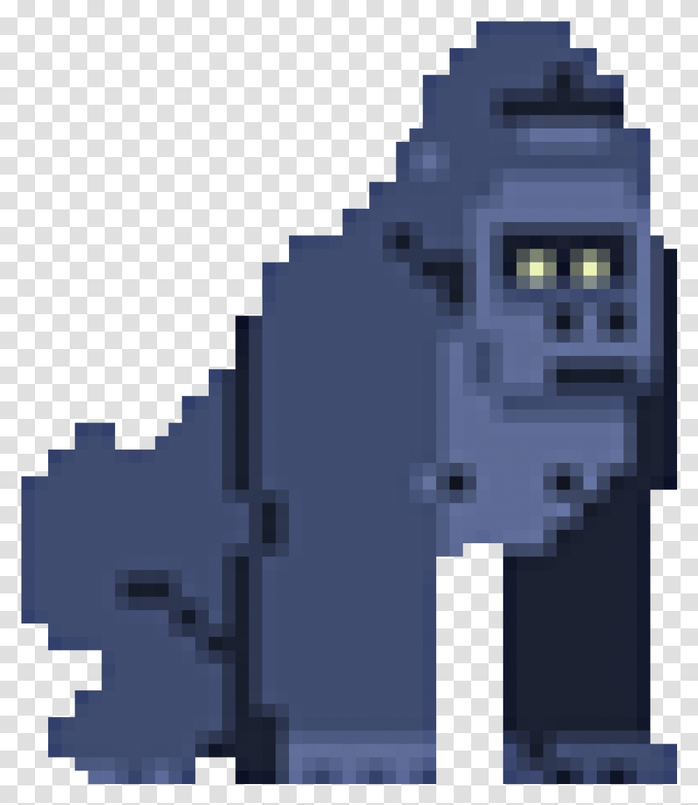 Harambe Gorilla Face Pixel Art, Cross, Building, Architecture, Electrical Device Transparent Png