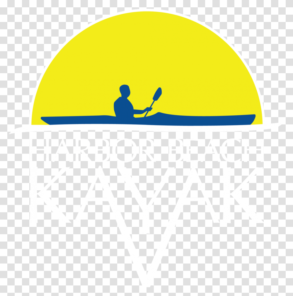 Harbor Beach Kayak Logo Graphic Design, Apparel, Hardhat, Helmet Transparent Png