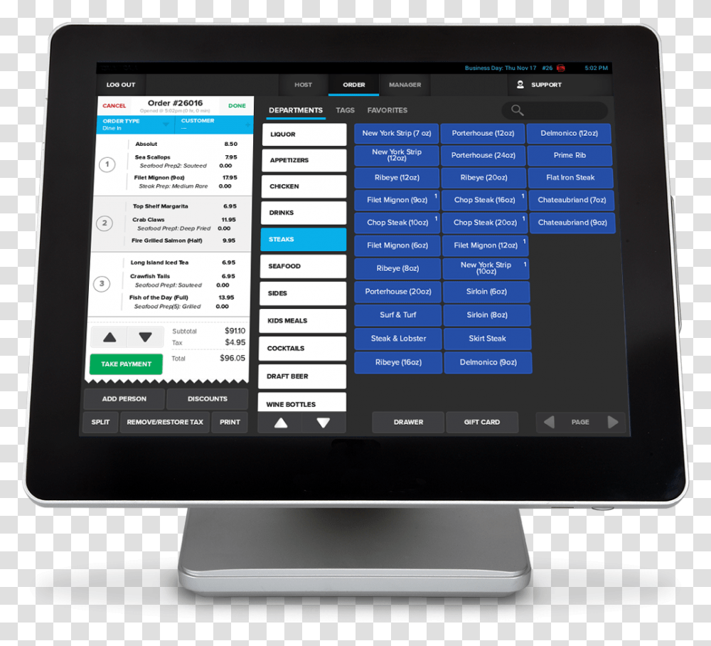 Harbortouch Bar And Restaurant, Tablet Computer, Electronics, Monitor, Screen Transparent Png