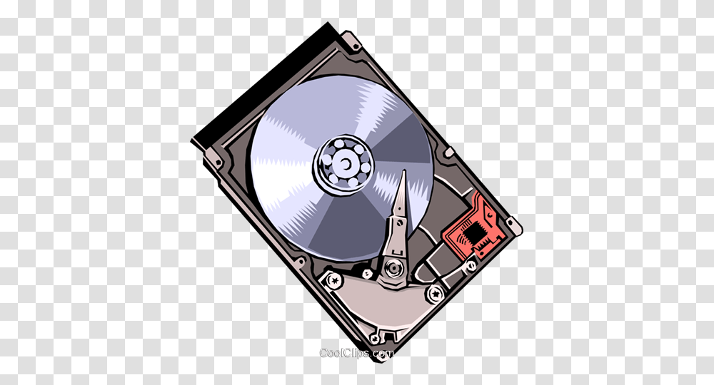Hard Disk Royalty Free Vector Clip Art Illustration, Computer, Electronics, Computer Hardware Transparent Png