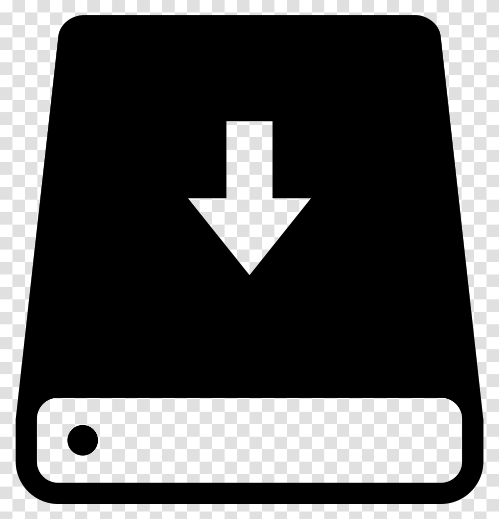 Hard Drive With An Arrow Pointing Down Icon Free Download, First Aid, Electronics, Phone Transparent Png