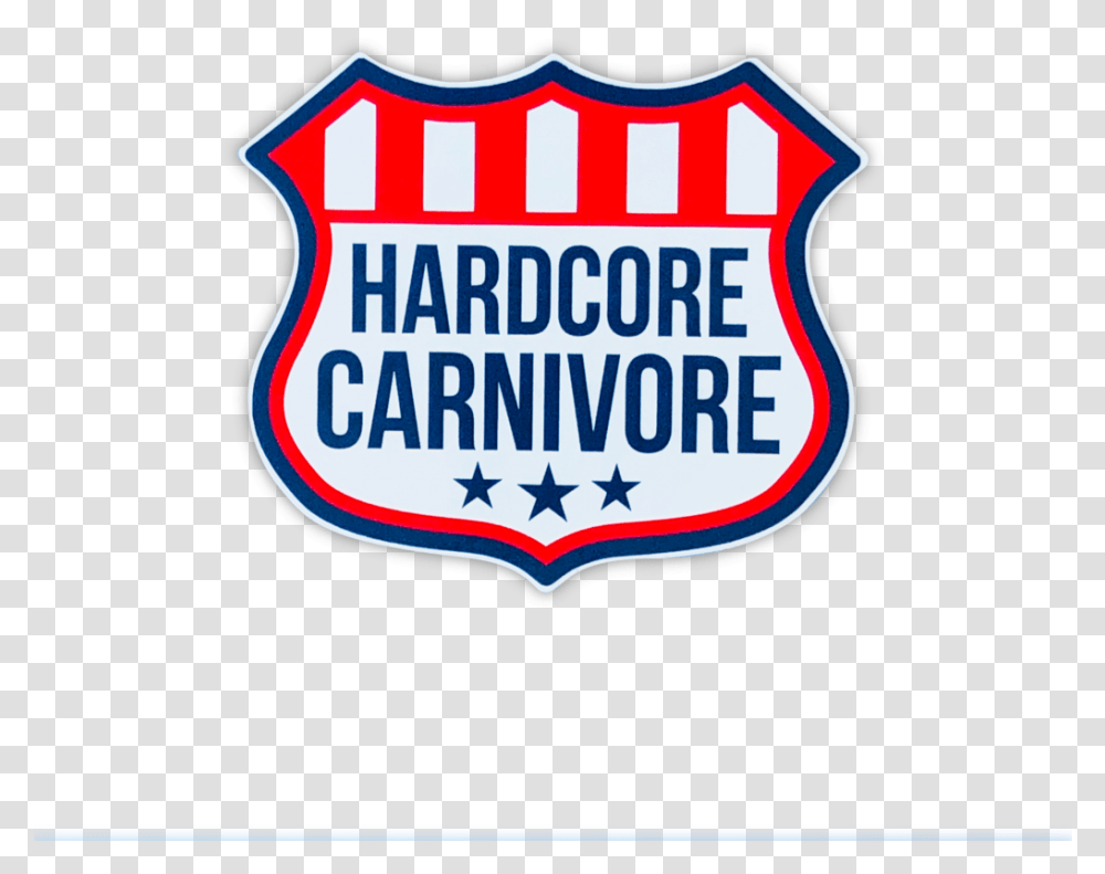 Hardcore Carnivore Shield Sticker Decal Car Care, Logo, Symbol, Trademark, Ketchup Transparent Png