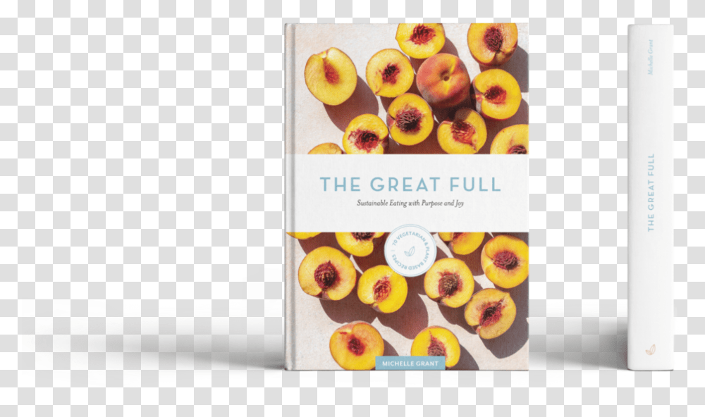 Hardcover Book Mockup Eth Kochbuch Michelle Grant, Plant, Peach, Fruit, Food Transparent Png