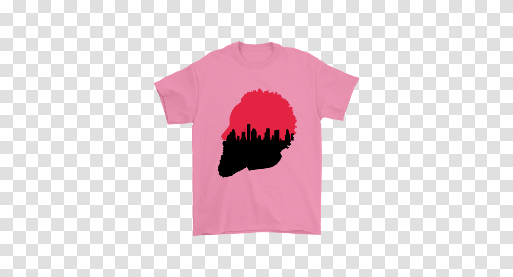 Harden Silhouette Houston Skyline T Shirt Tee Wise, Apparel, T-Shirt, Hand Transparent Png