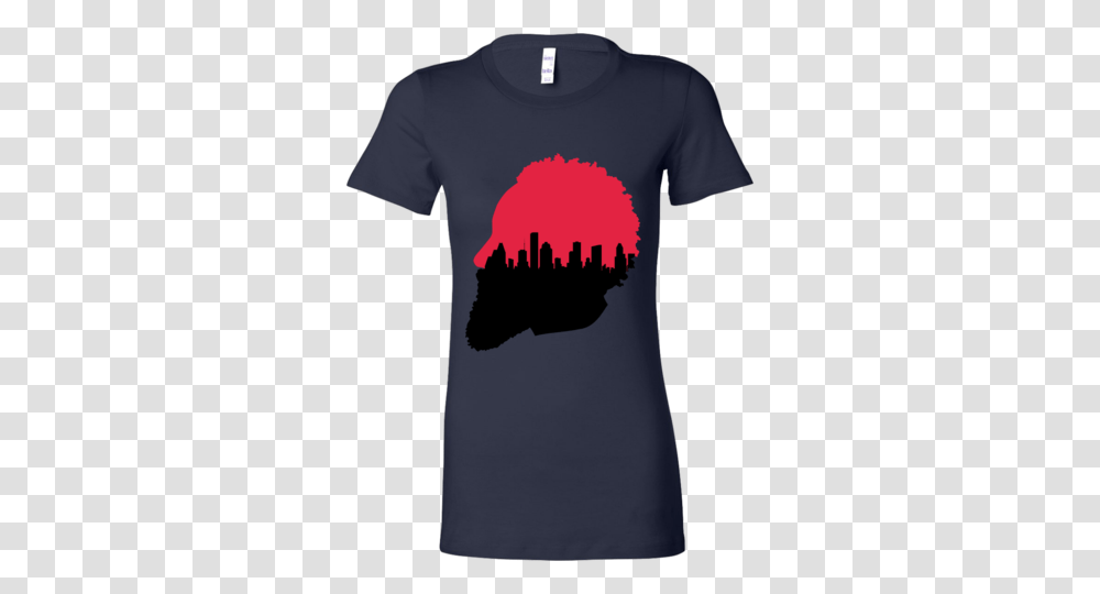 Harden Silhouette Houston Skyline Womens Shirt Tee Wise, Apparel, Sleeve, T-Shirt Transparent Png
