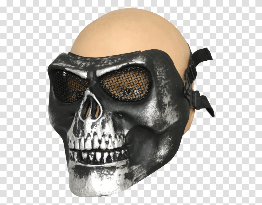 Hardshell Face Mask Skull Skull, Helmet, Apparel, Crash Helmet Transparent Png