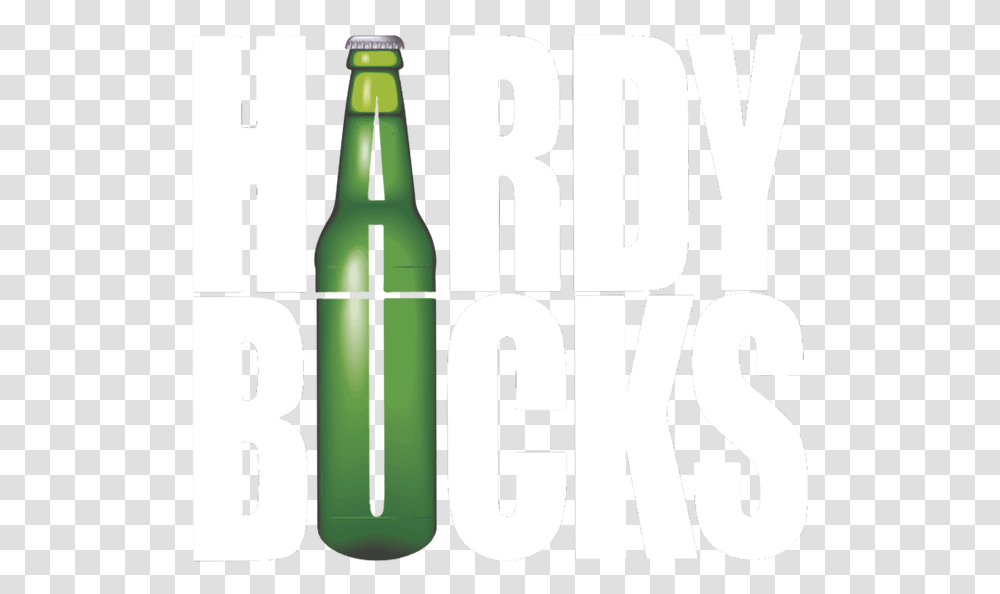 Hardy Bucks Hardy Bucks Logo, Text, Bottle, Beer, Alcohol Transparent Png