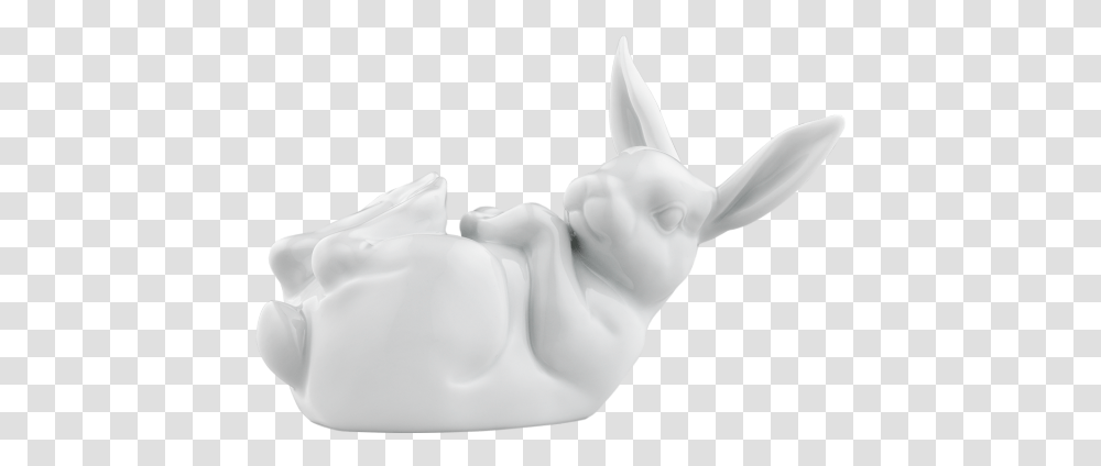 Hare 2018 Lotte Domestic Rabbit, Figurine, Statue, Sculpture Transparent Png