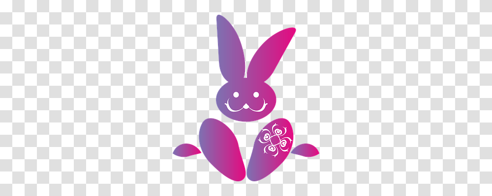Hare Animals, Purple, Heart Transparent Png