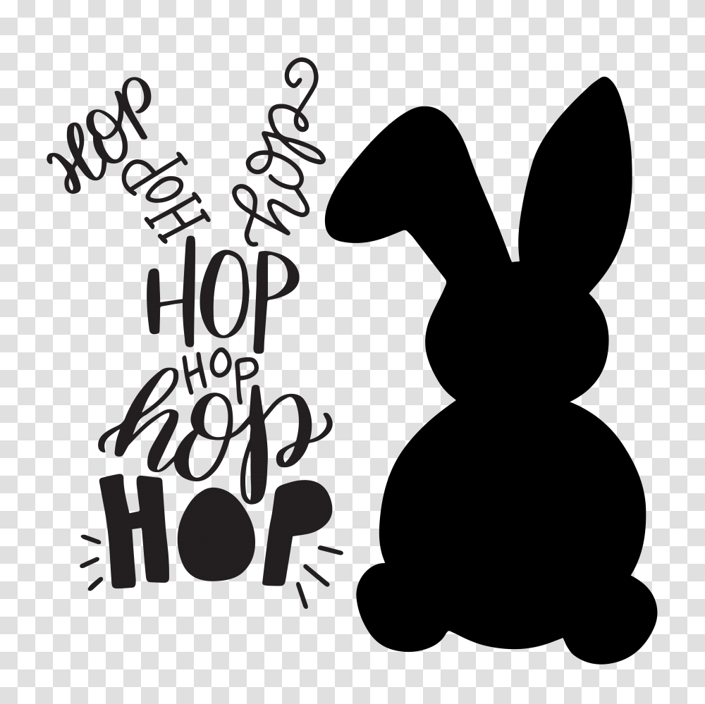 Hare Clipart Rabbit Hop, Handwriting, Silhouette, Calligraphy Transparent Png