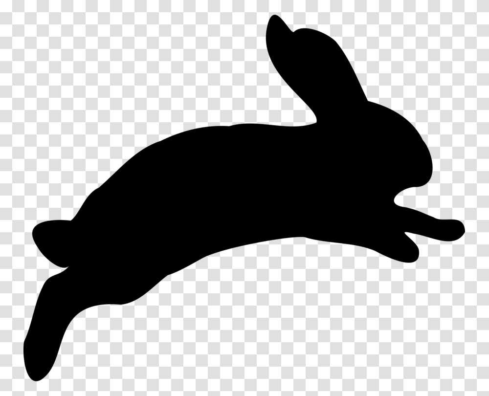 Hare Easter Bunny Rabbit Silhouette, Gray, World Of Warcraft Transparent Png