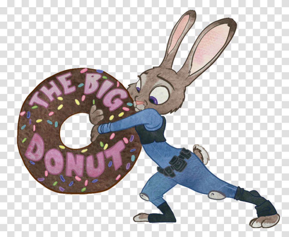 Hare Judy Hopps Donut, Shoe, Footwear, Apparel Transparent Png