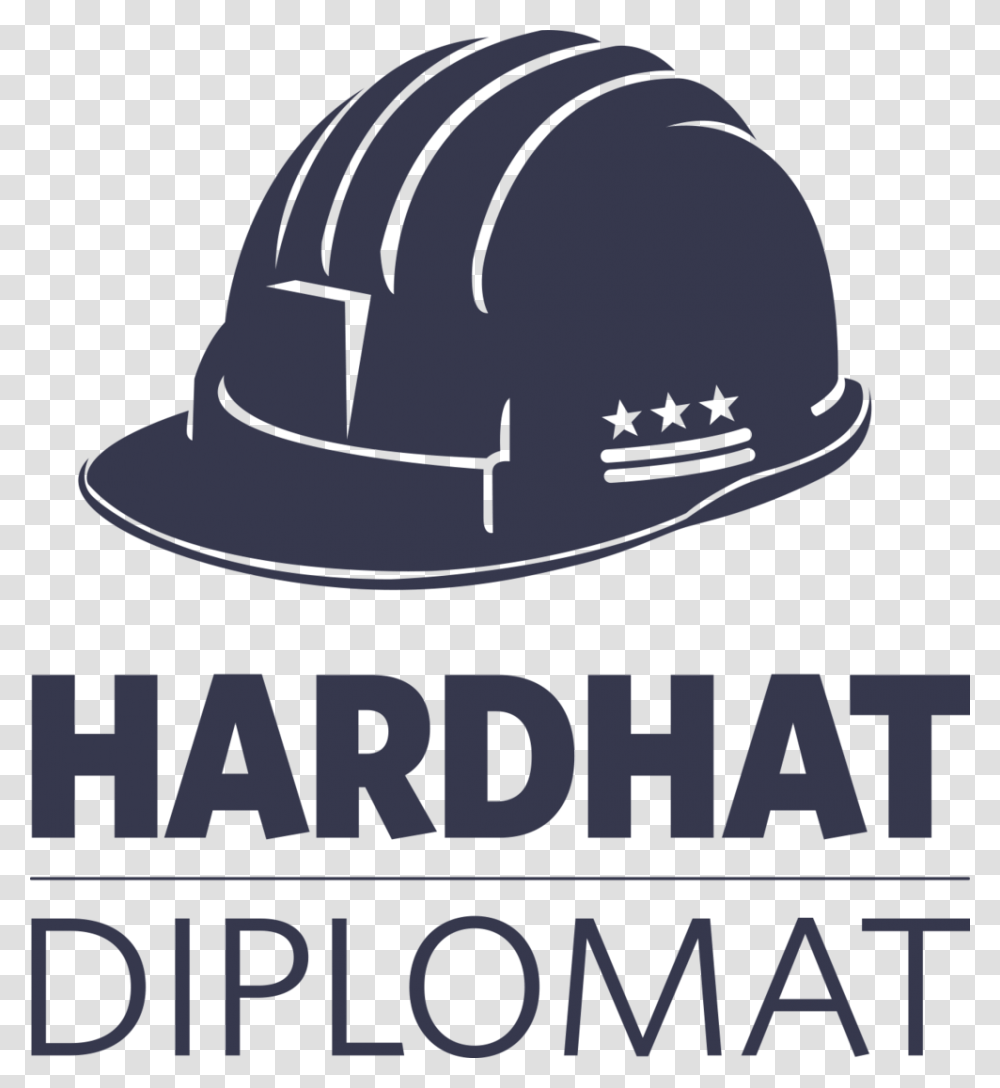 Harhatdiplomatlogo Final Hard Hat, Apparel, Helmet, Hardhat Transparent Png
