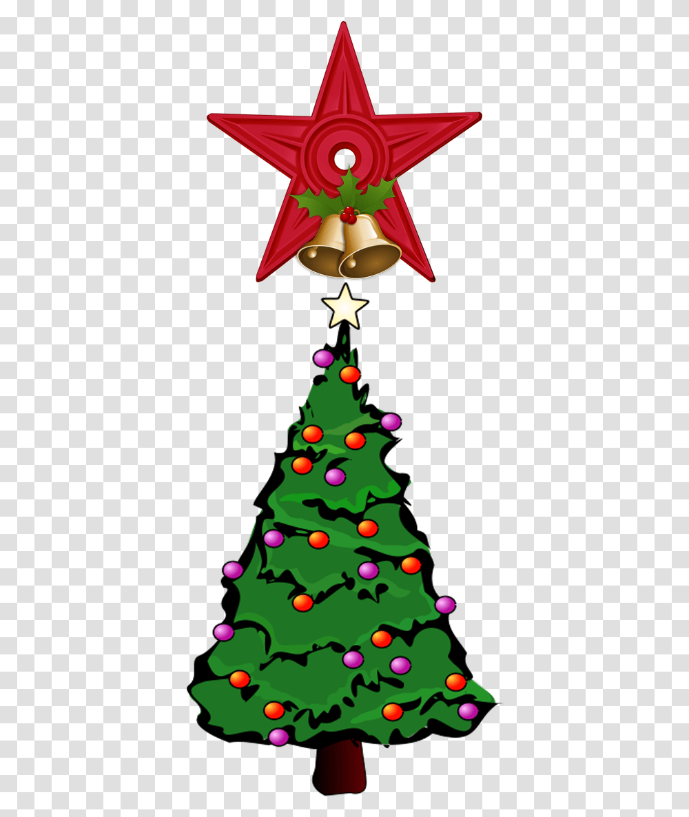 Hari Natal Barnstar Hires Christmas Tree Animated, Plant, Ornament, Star Symbol Transparent Png