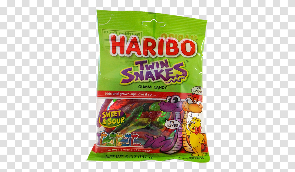 Haribo Gummies Twin Snakes Haribo Twin Snakes, Food, Plant, Candy, Vegetable Transparent Png