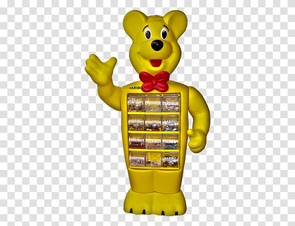 Haribo Haribobr Sales Stand Fruit Jelly Sale Haribo Stand, Toy, Robot, Treasure, Gold Transparent Png