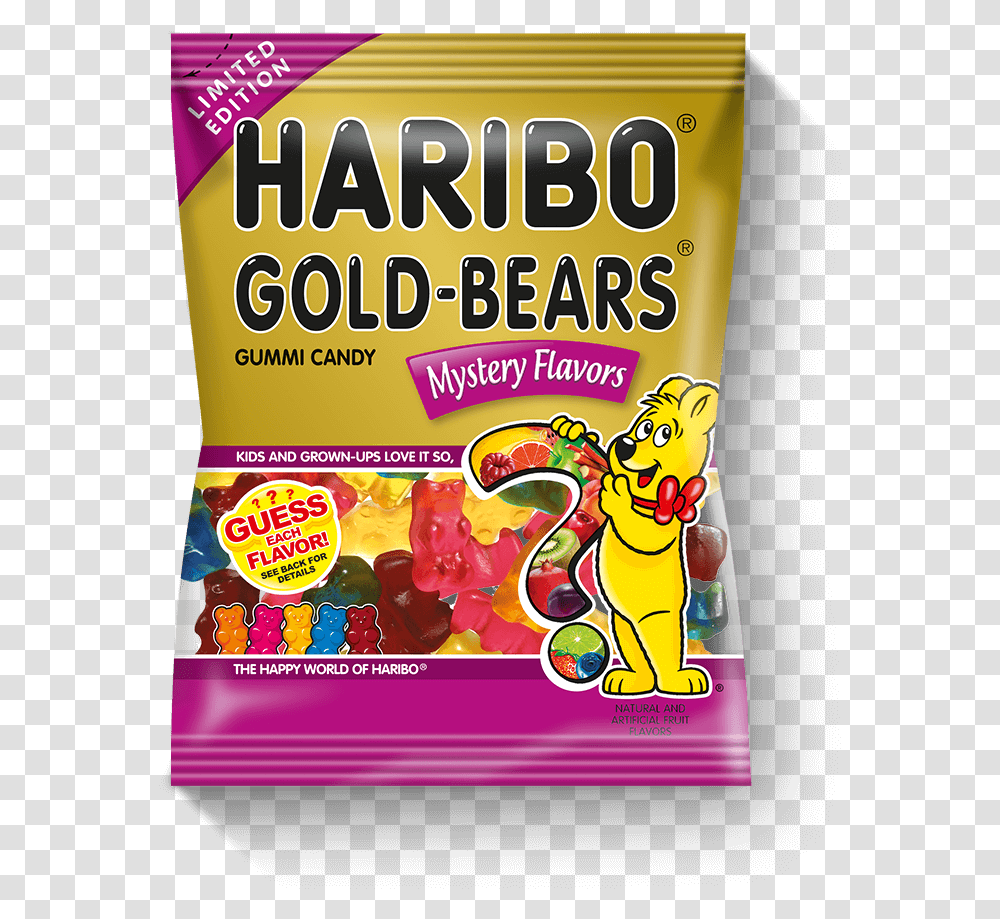 Haribo Mystery Gummy Bears, Food, Candy, Sweets, Confectionery Transparent Png