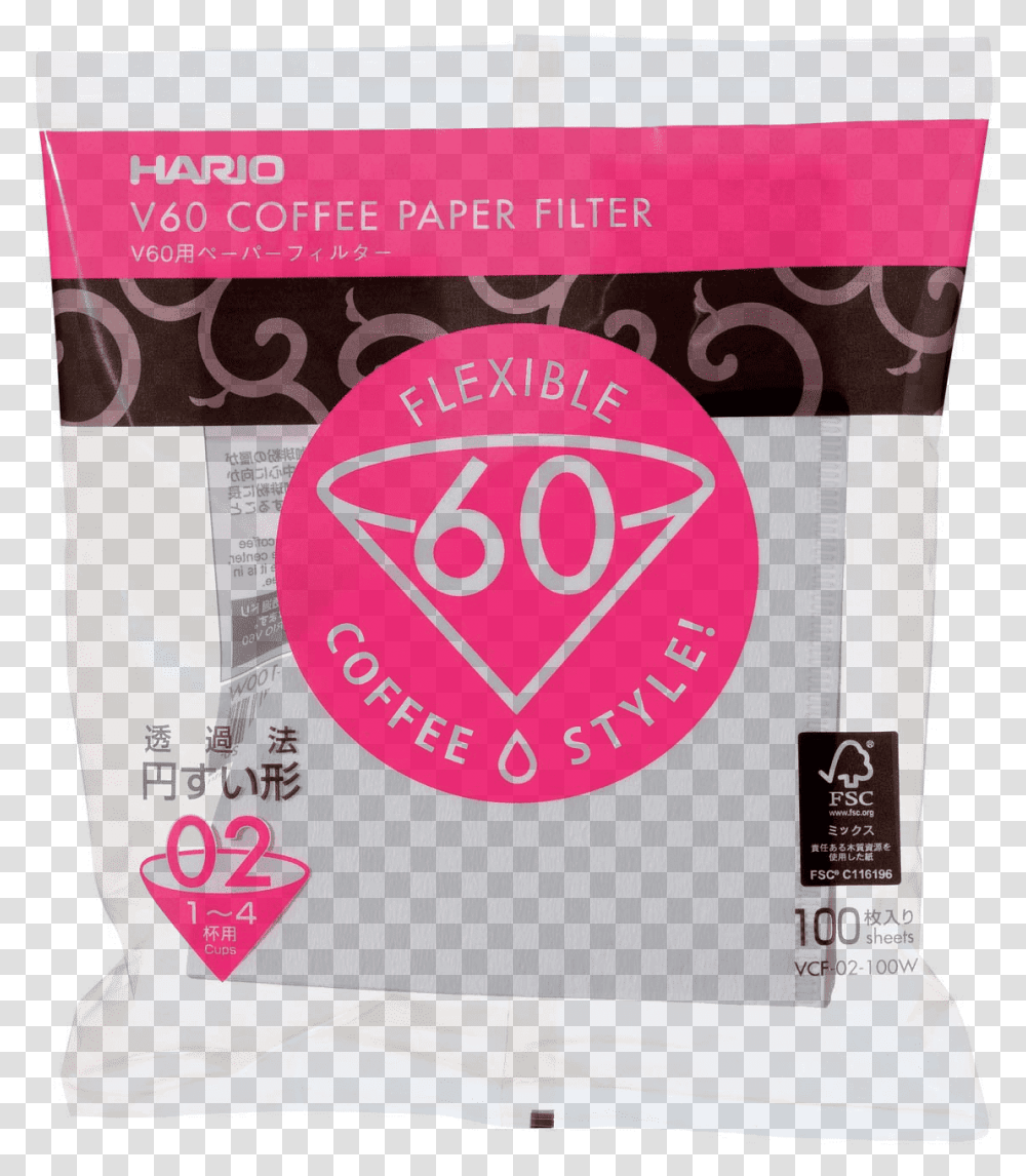 Hario V60 02 Filter Paper White - 100 Sheets Hario V60 Filters, Poster, Advertisement, Text, Clock Tower Transparent Png