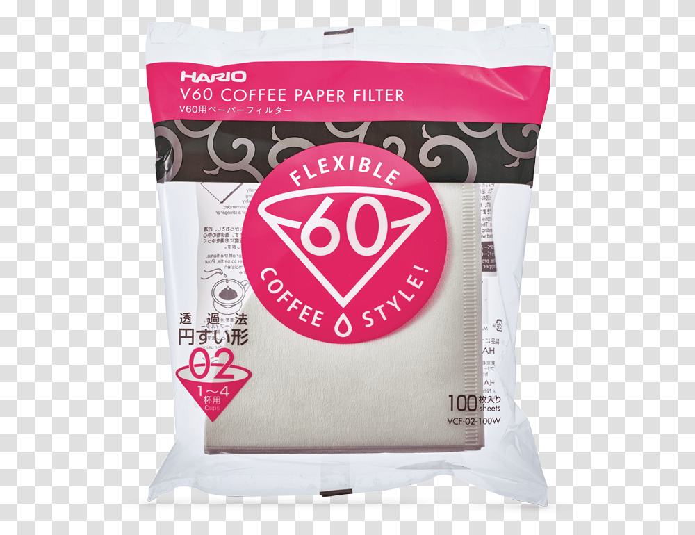 Hario V60 Paper Filters 02 Filtre V60, Food, Plant, Bag, Flour Transparent Png