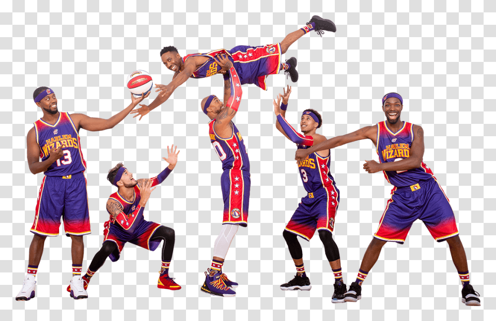 Harlem Wizards, Person, Human, People, Sport Transparent Png