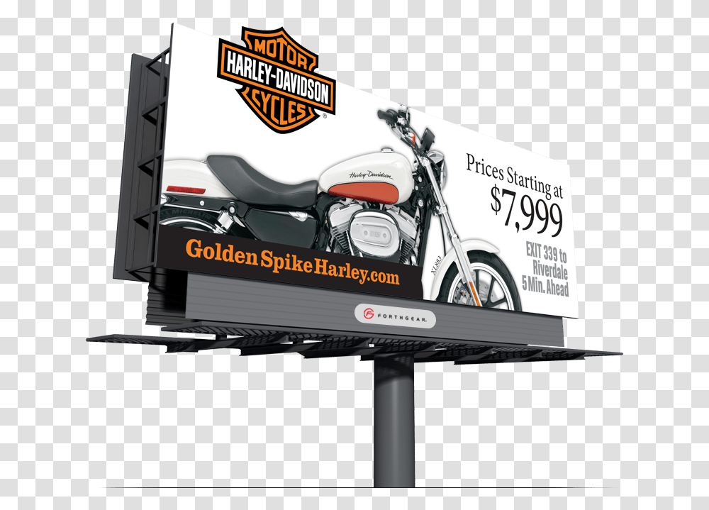 Harley Davidson Billboard, Advertisement, Wheel, Machine, Label Transparent Png