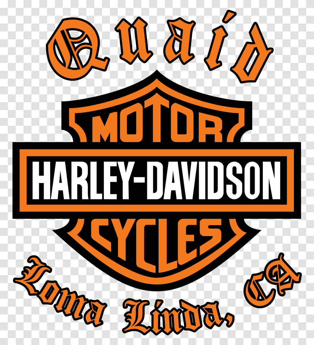 Harley Davidson Download Quaid Harley Davidson Logo, Alphabet, Leisure Activities Transparent Png