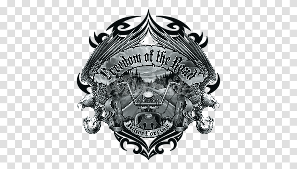 Harley Davidson Emblem Freedom Of The Road, Logo, Symbol, Trademark, Badge Transparent Png