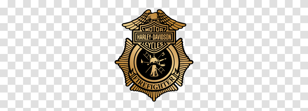 Harley Davidson Firefighter Logo Vector, Trademark, Badge, Emblem Transparent Png