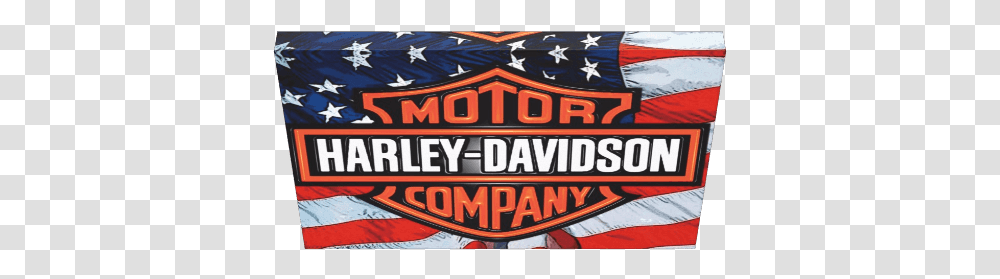 Harley Davidson, Flag, American Flag Transparent Png
