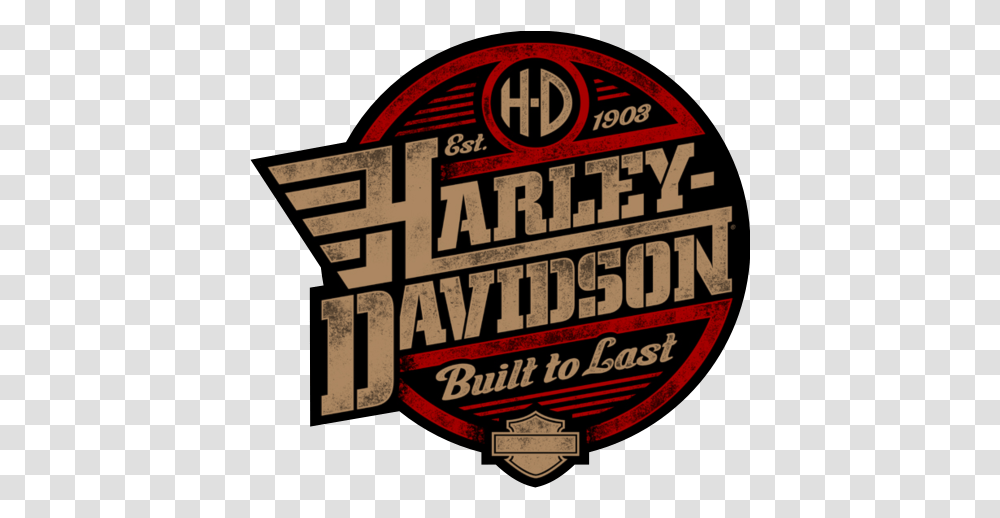 Harley Davidson Harley Davidson Built To Last Clipart Harley Davidson Logo Hd, Symbol, Text, Word, Poster Transparent Png