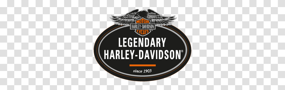 Harley Davidson Legendary Logo Vector Harley Davidson, Label, Text, Advertisement, Poster Transparent Png